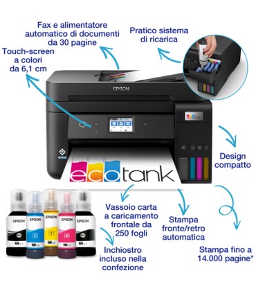 EPSON MULTIFUNZIONE ECOTANK ET-48004 IN 1