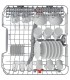 HOTPOINT LAVAST. HA4FFB14BX INOX (B)(AxLxP)85x60x59cm, 14 Coperti, 7 Programmi,
