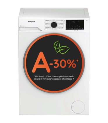 HOTPOINT LAVAT. HB 123 CARE IT 12KG (A-30%)(AxLxP)84,5x60x63cm, 1400Giri, Inverter, Vapore