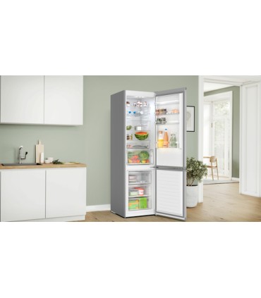 BOSCH FRIGO. KGN397LDF METAL (D) 363LT(HxPxL)203x66,5x60cm, Total no frost, Inverter