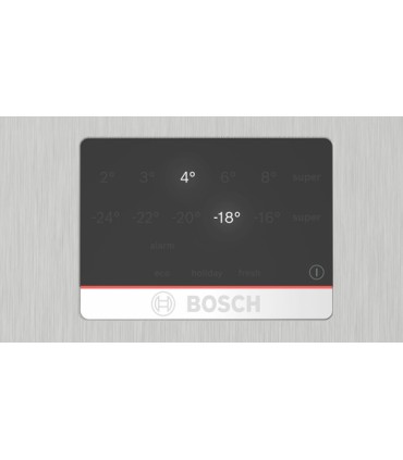 BOSCH FRIGO. KGN397LDF METAL (D) 363LT(HxPxL)203x66,5x60cm, Total no frost, Inverter