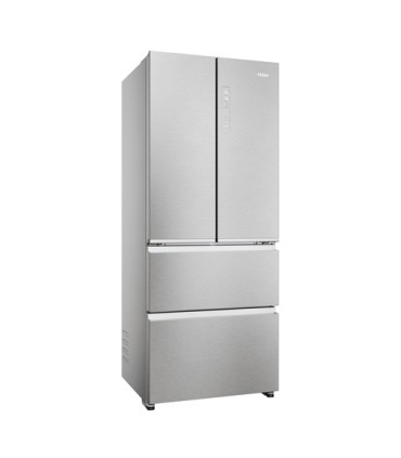 HAIER FRIGO HFR3718ENMM INOX (E) 402LT  (HxPxL)177.5x68,8x70cm, TotalNoFrost,French Door