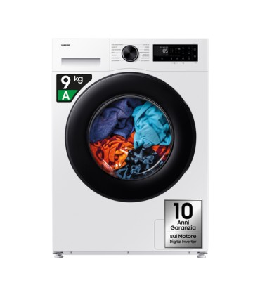 SAMSUNG LAVAT.WW90DG5G34AEET 48cm 9KG (A-10%)1400giri 60*85*48 Crystal Clean Vapore WIFI PortaNera