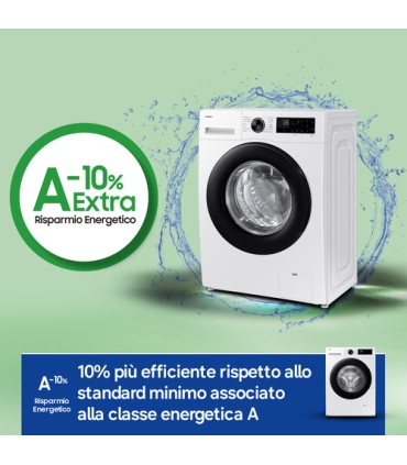 SAMSUNG LAVAT.WW90DG5G34AEET 48cm 9KG (A-10%)1400giri 60*85*48 Crystal Clean Vapore WIFI PortaNera