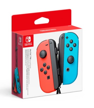NINTENDO CONTROLLER JOY ROSSO BLU NEONCOPPIA DI JOY-CON ROSSO NEON E BLU NEON