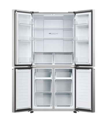 HAIER FRIGO HCR3818ENMM SILVER(E)4 PORTE-H-L-P 1815X833X650CM467 LTNO FROSTDISPLAY