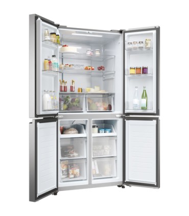 HAIER FRIGO HCR3818ENMM SILVER(E)4 PORTE-H-L-P 1815X833X650CM467 LTNO FROSTDISPLAY
