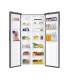 HAIER FRIGO HSR3918ENPG INOX (E) 528LT  SENZA DISPENSER(HxPxL)177.5x64.7x90.8cm, No frost, Ultraslim