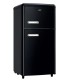 DCG FRIGO MF110BCDP NERO RETRO' (E)DOPPIA PORTA (HxPxL) 102.2x48.9x45.1cm, Statico, Design retrò