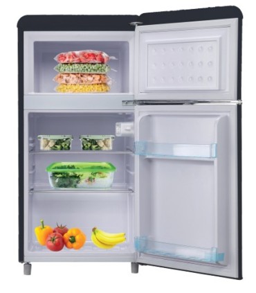 DCG FRIGO MF100BCDP NERO RETRO'(E)TAVOLOH-P-L 864X489X45100 LT DESIGN RETRO  COLORE NERO