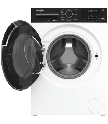 Whirlpool FRONT LOADER STD, Capacità 12kg, classe A -10%, bianco, Autodose, vapore, porta nera, Wi-Fi