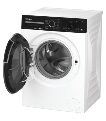 Whirlpool FRONT LOADER STD, Capacità 12kg, classe A -10%, bianco, Autodose, vapore, porta nera, Wi-Fi