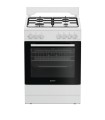 INDESIT CUCINA I6G3PMW BIANCA 60x60 ELETT.(AxLxP)85x60x60cm, 4Fuochi a Gas, (A), Valv.di Sic
