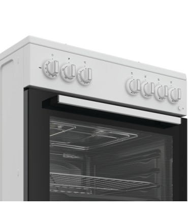 INDESIT CUCINA I6G3PMW BIANCA 60x60 ELETT.(AxLxP)85x60x60cm, 4Fuochi a Gas, (A), Valv.di Sic