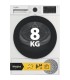 WHIRLPOOL ASCIUGAT. C WD 83M WBS IT 8KG (D)POMPA DI CALORE,6°SENSO,IRONTOUCH,13PROGRAMMI