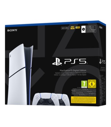 SONY PS5 SLIM DIGITAL + 2 DUAL SENSE