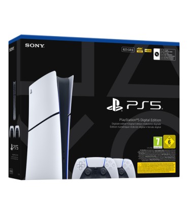 SONY PS5 SLIM DIGITAL + 2 DUAL SENSE