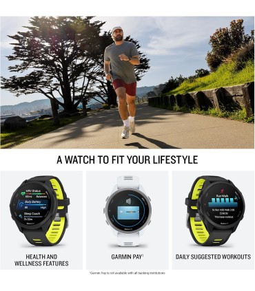Garmin Forerunner® 170 Music, orologio da corsa GPS verde/lime