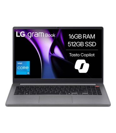 LG Gram 15UB50T-G Intel® Core™ i5 i5-1334U Computer portatile 39,6 cm (15.6") Full HD 16 GB DDR4-SDRAM 512 GB SSD Wi-Fi 6 (80