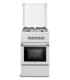 DE LONGHI CUCINA DL554GW2 BIANCA 50X50Valv.diSicurezza, Forno Gas, Coperchio, 4Fuochi