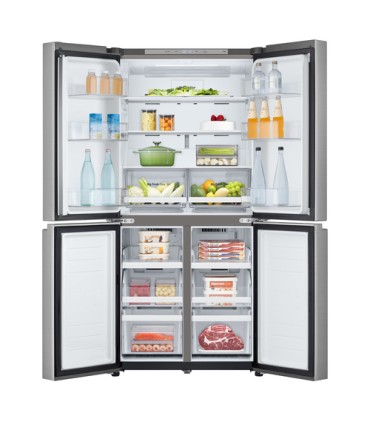 LG GMB860PYDE Frigorifero Multidoor Slim, Classe E, 530L, Wi-Fi, Total No Frost, Argento