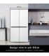 LG GMB860PYDE Frigorifero Multidoor Slim, Classe E, 530L, Wi-Fi, Total No Frost, Argento