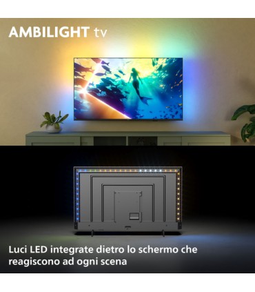 PHILIPS LCD 65PUS8010 LED UHD AMBILIGHT65 HDR 10  SMART TV SLIM AMBILIGHT 3