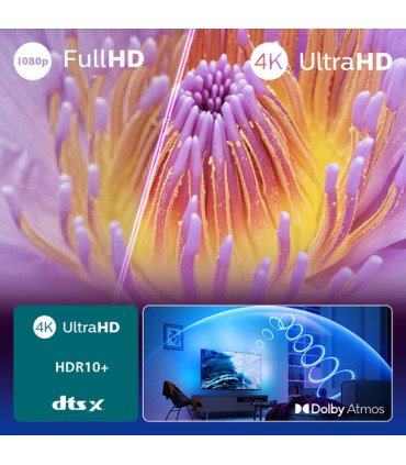 PHILIPS LCD 65PUS8010 LED UHD AMBILIGHT65 HDR 10  SMART TV SLIM AMBILIGHT 3