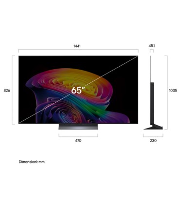 LG OLED evo 65C65LA 65 Processore a11 Gen3 con Ai   HyperRadiant Colo