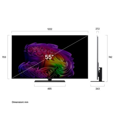 LG OLED evo 55G66LS UHD55  Processore a11 Gen3 con Ai  BASE DA TAVOLO