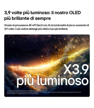 LG OLED evo 55G66LS UHD55  Processore a11 Gen3 con Ai  BASE DA TAVOLO