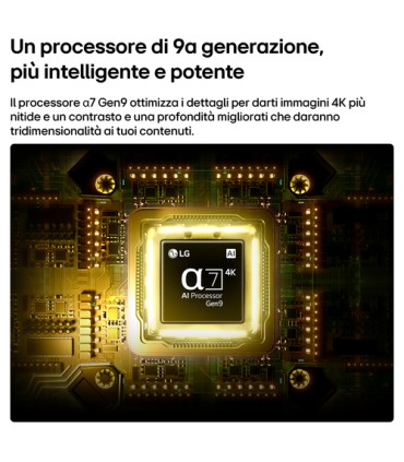 LG LCD 55QNED70B6 QNED MINILED55 QNED MINI LED Processore a7 Gen9 con AI