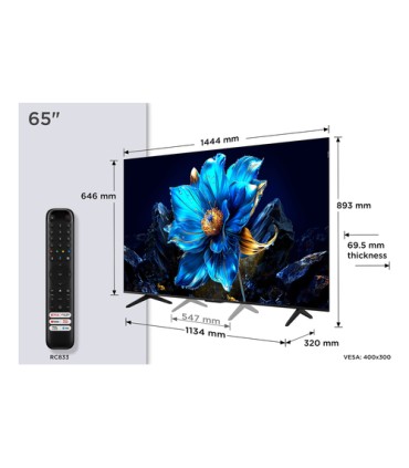 TCL LCD 65 P79K UHD QLED  65 UHD QLED  GOOGLE TV DOLBY VISON-ATMOS