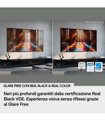 SAMSUNG  OLED  QE65S90HAEXZT65 Neo Qled, 165Hz,Processore NQ4 3°Gen,Schermo an