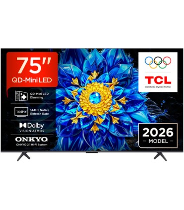 TCL LCD 75 75P8L MINI LED UHD GOOGLE TV75 144 HZ   MINiLED CASSE ONKIO 30W