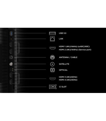 TCL LCD 75 75P8L MINI LED UHD GOOGLE TV75 144 HZ   MINiLED CASSE ONKIO 30W