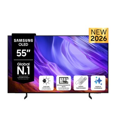 SAMSUNG  OLED  QE55S85HAEXZT55 120Hz,Processore NQ4 AI GEN2, sch. antiriflesso