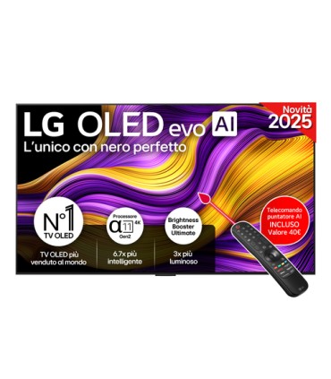 LG OLED evo AI OLED55G54LW TV Serie G5 55'' 4K, α11 Gen2, Brightness Booster Ultimate, 60W, 4 HDMI 165Hz, Smart TV 2025
