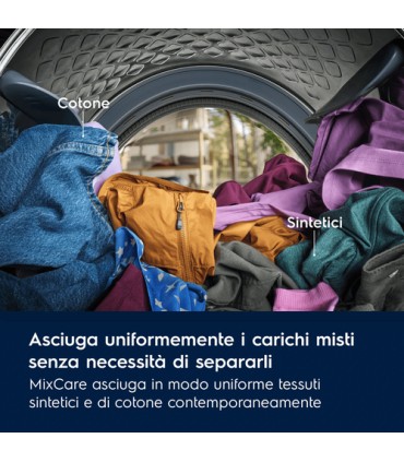 ELECTROLUX ASCIUGAT. EW6H1ZBG8C  8KG (C) INVERTERP.diCalore, QuickCare, MixCare, FiltroEasyClean XL