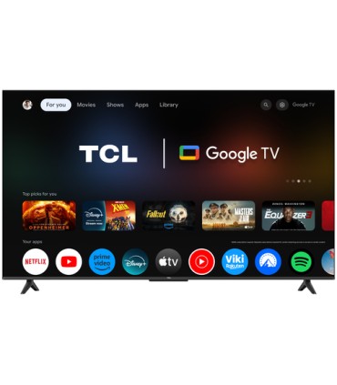 TCL P6L TV 55P6L 55” 4K HDR, Direct LED, Google TV, HDR10, Dolby Audio, Game Master, VRR, Google Assistant & Alexa, AirPlay 2