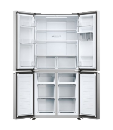 Haier HCR3818EWMM Libera installazione 463 L Platino, Acciaio inox