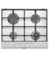 Piano Cottura 4 Fuochi a Gas 60 cm Glem Gas colore inox P4GFXV