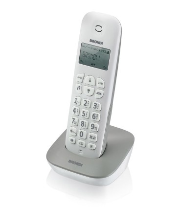 TELEFONO CORDLESS BRONDI GALA WHITE GRAY 