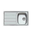 Foster 1186460 lavello 1 vasca gocciolatoio reversibile acciaio inox 86 cm