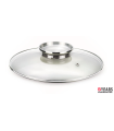 PENSOFAL PEN 9363 - COPERCHIO IN VETRO CON POMOLO INOX DOSAROMA, 22CM 
